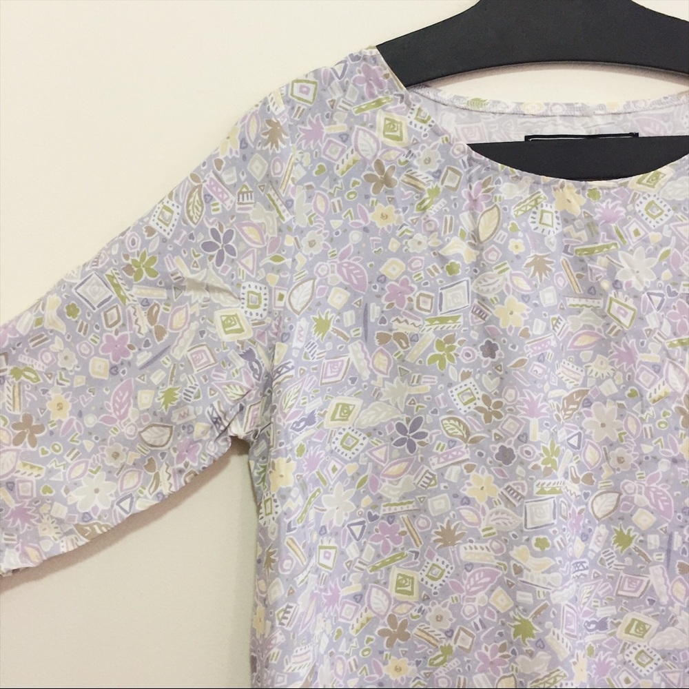 Patterned Mini Shift Dress - image 3